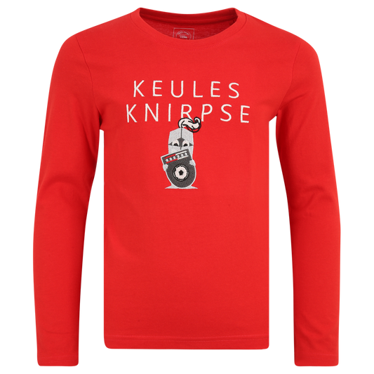 Long-sleeved shirt Keules Knirpse - red