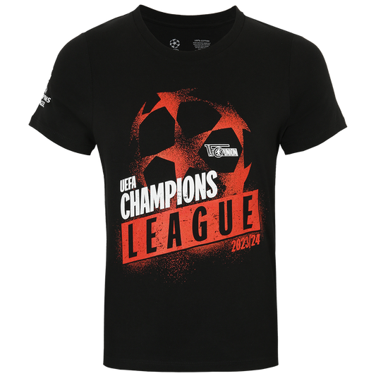 Kinder T-Shirt Champions League - schwarz