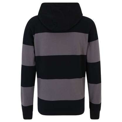 Kapuzenpullover UNVEU gestreift - schwarz/grau