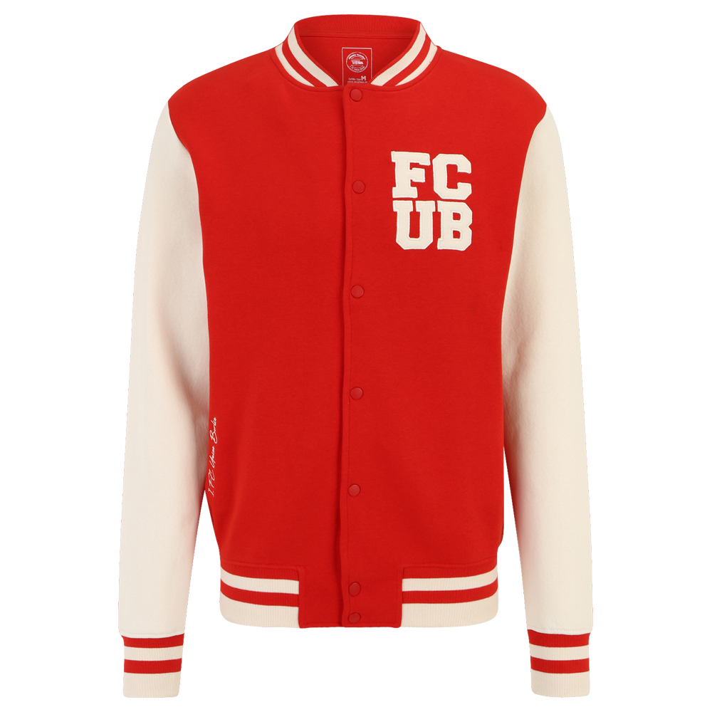 Collegejacke FCUB - rot/weiß