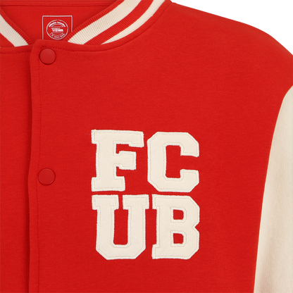 Collegejacke FCUB - rot/weiß
