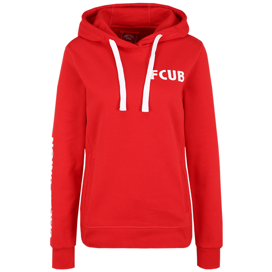 Women's hoodie FCUB - red