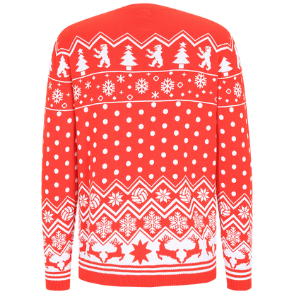 Kids Christmas Sweater Logo - red