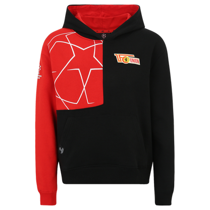 Kinder Kapuzenpullover Champions League Logo - schwarz