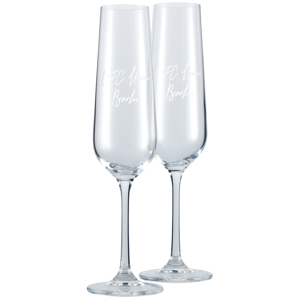 Champagne glass set of 2 1. FC Union Berlin