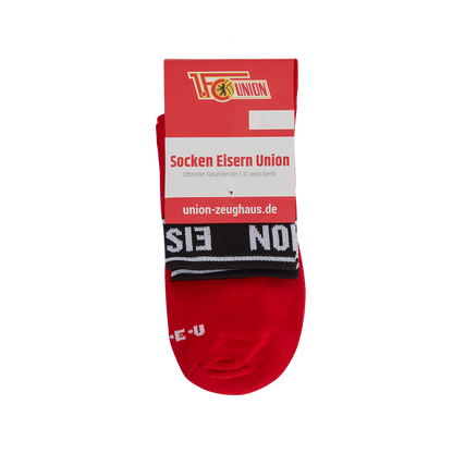 Socken Eisern Union- rot