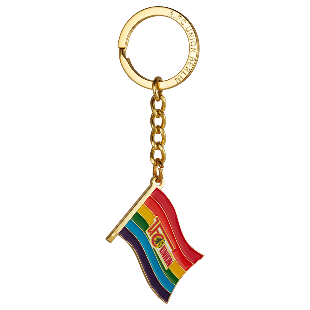 Schlüsselanhänger Fahne Regenbogen