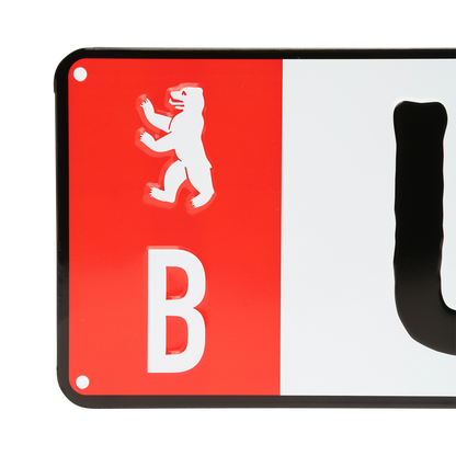Decorative license plate UNVEU