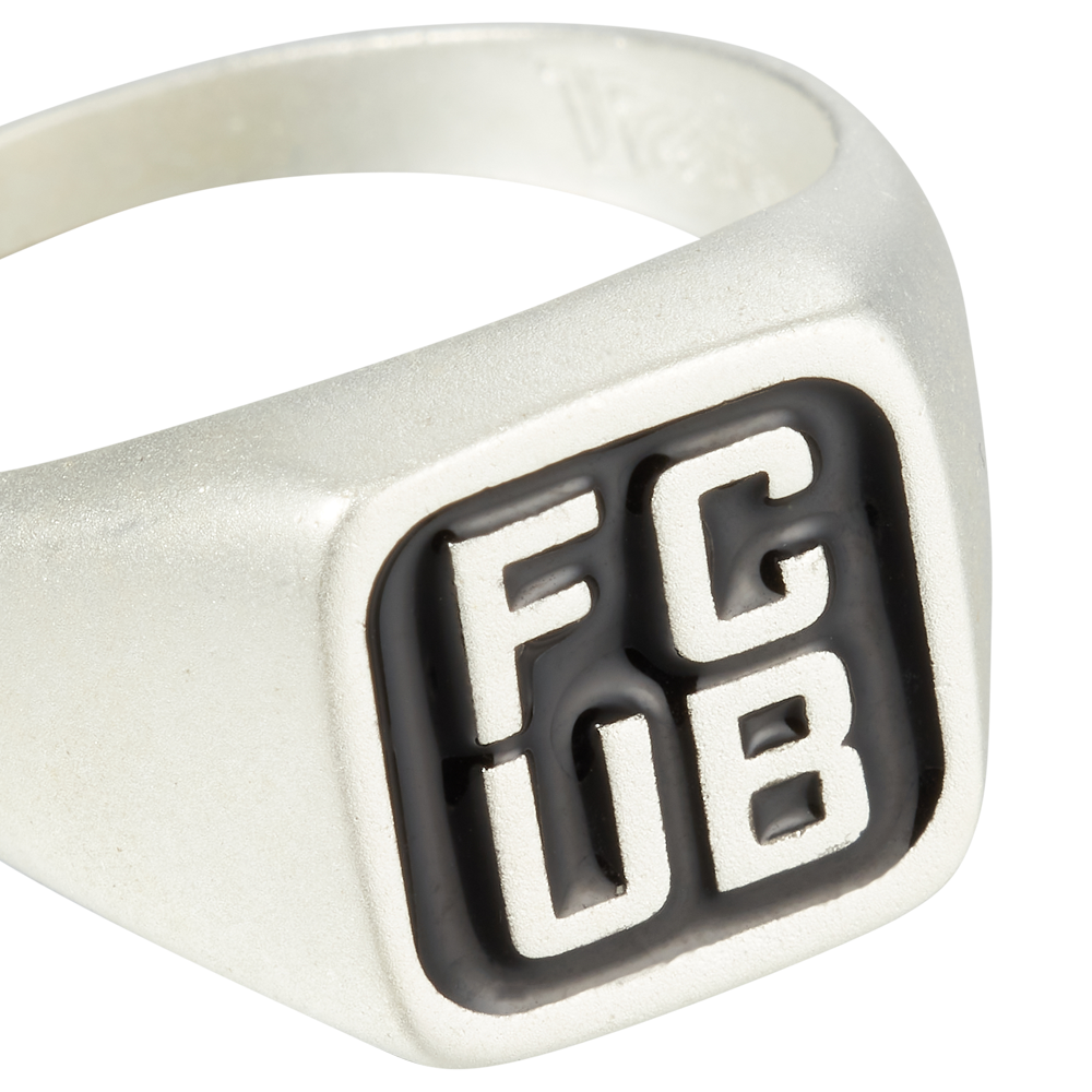 Signet ring FCUB - silver/black