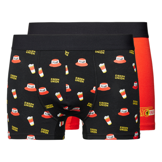 Boxer shorts set of 2 - red/black