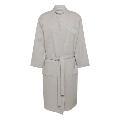 Bademantel Vereinslogo - grau