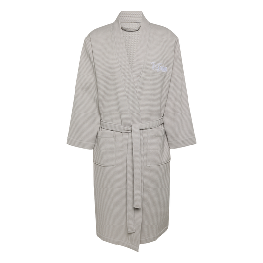 Bademantel Vereinslogo - grau