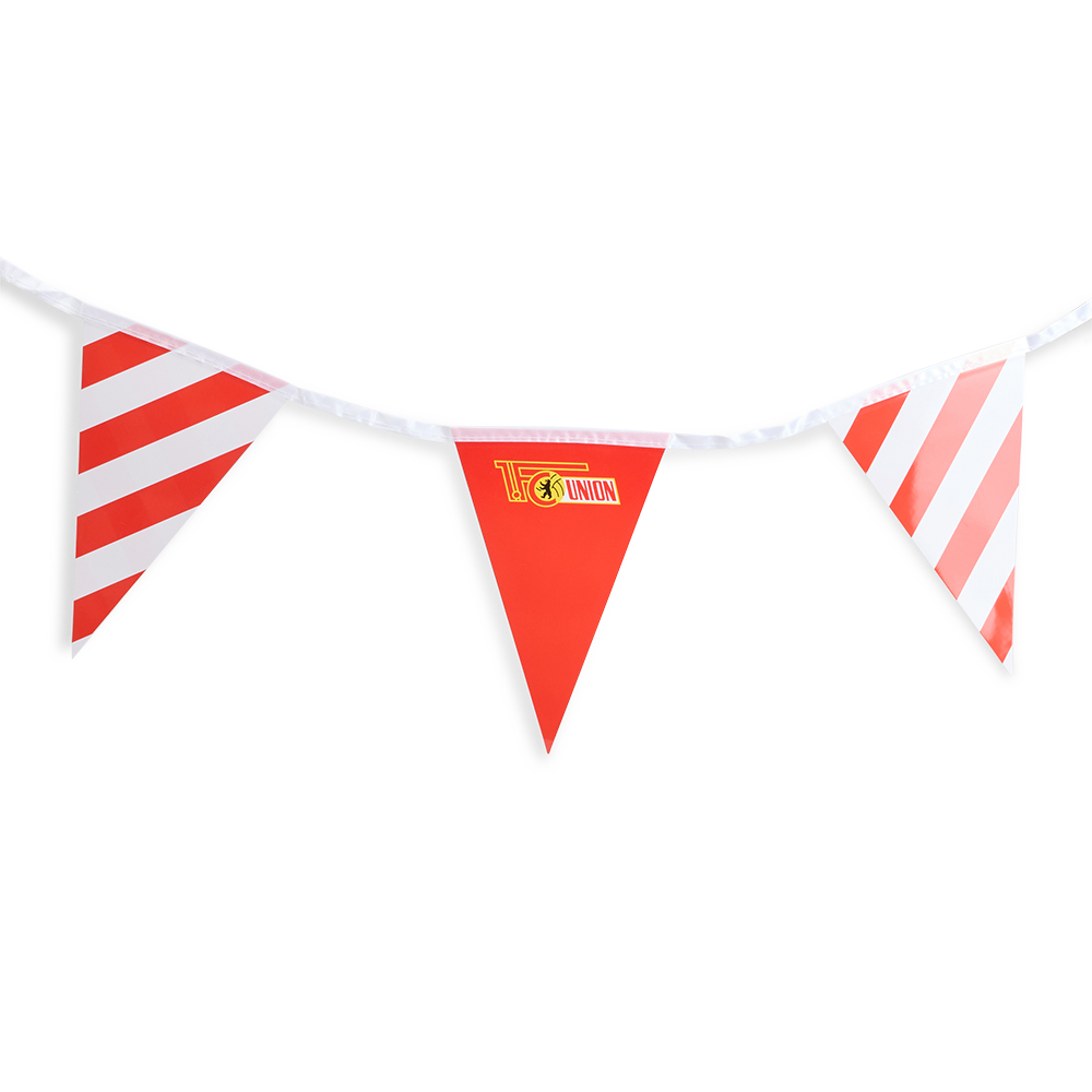 Wimpelkette - rot/weiß