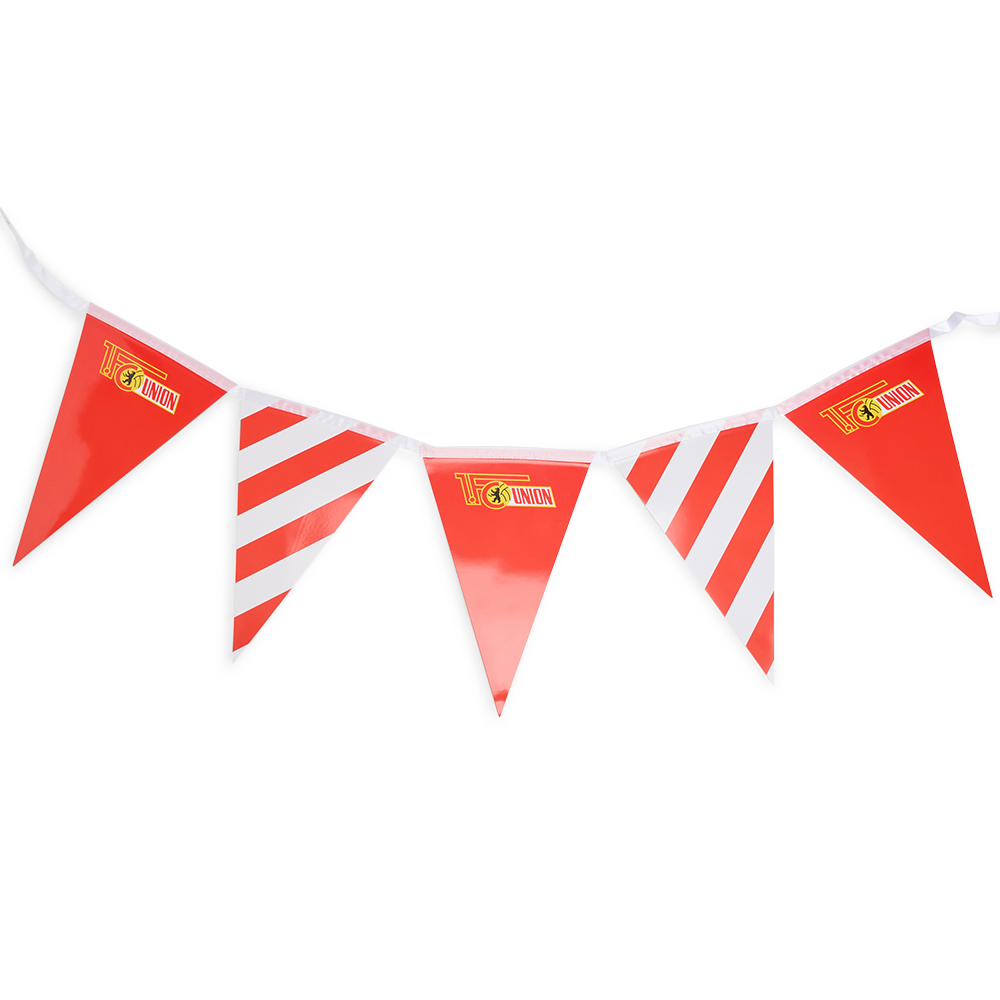 Wimpelkette - rot/weiß