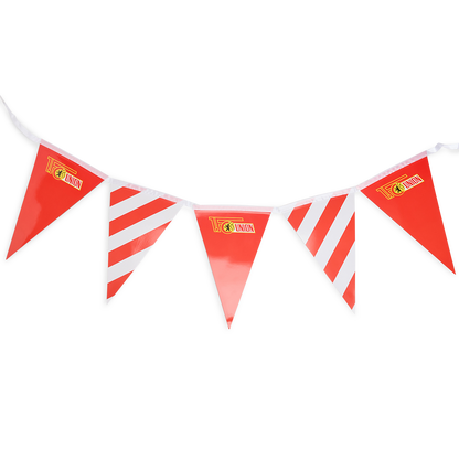 Wimpelkette - rot/weiß