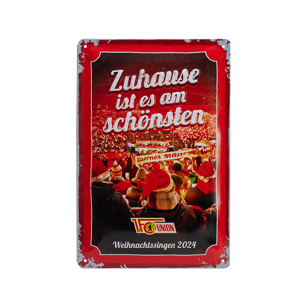 Blechschild - Weihnachtssingen