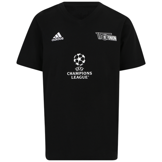Adidas Champions League Kinder T-Shirt - schwarz