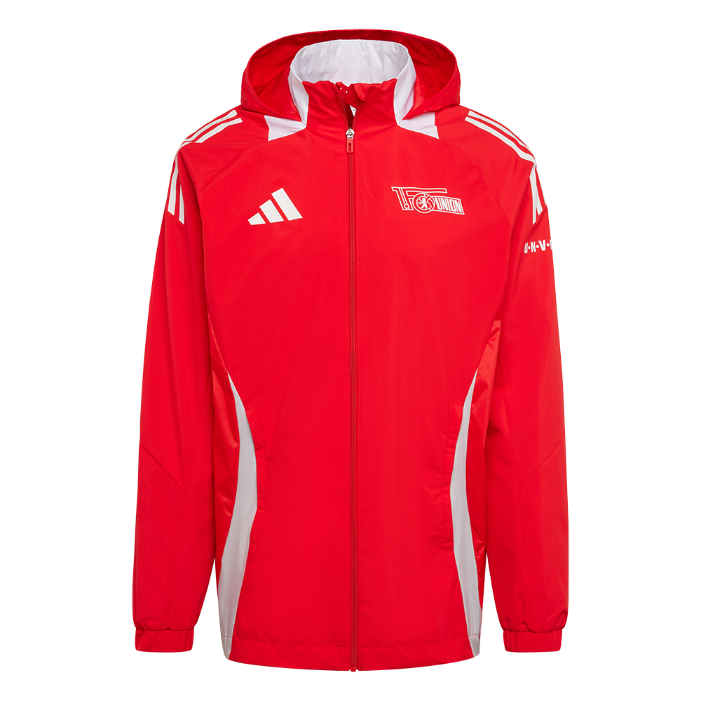 Adidas all weather jacket red Team 24 25 Union Zeughaus