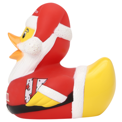 Rubber duck Santa Claus