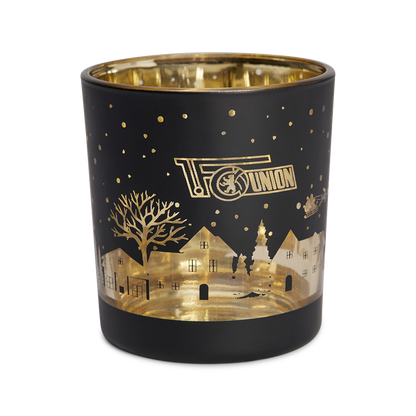 Teelichthalter 2er Set - schwarz