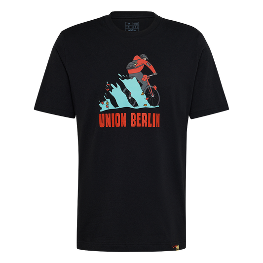 adidas T-Shirt Fahrradfahrer - schwarz