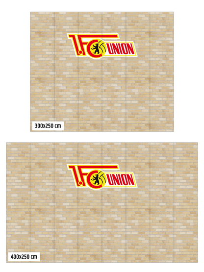 Wandtapete Stadionklinker - 3 x 2,5 m