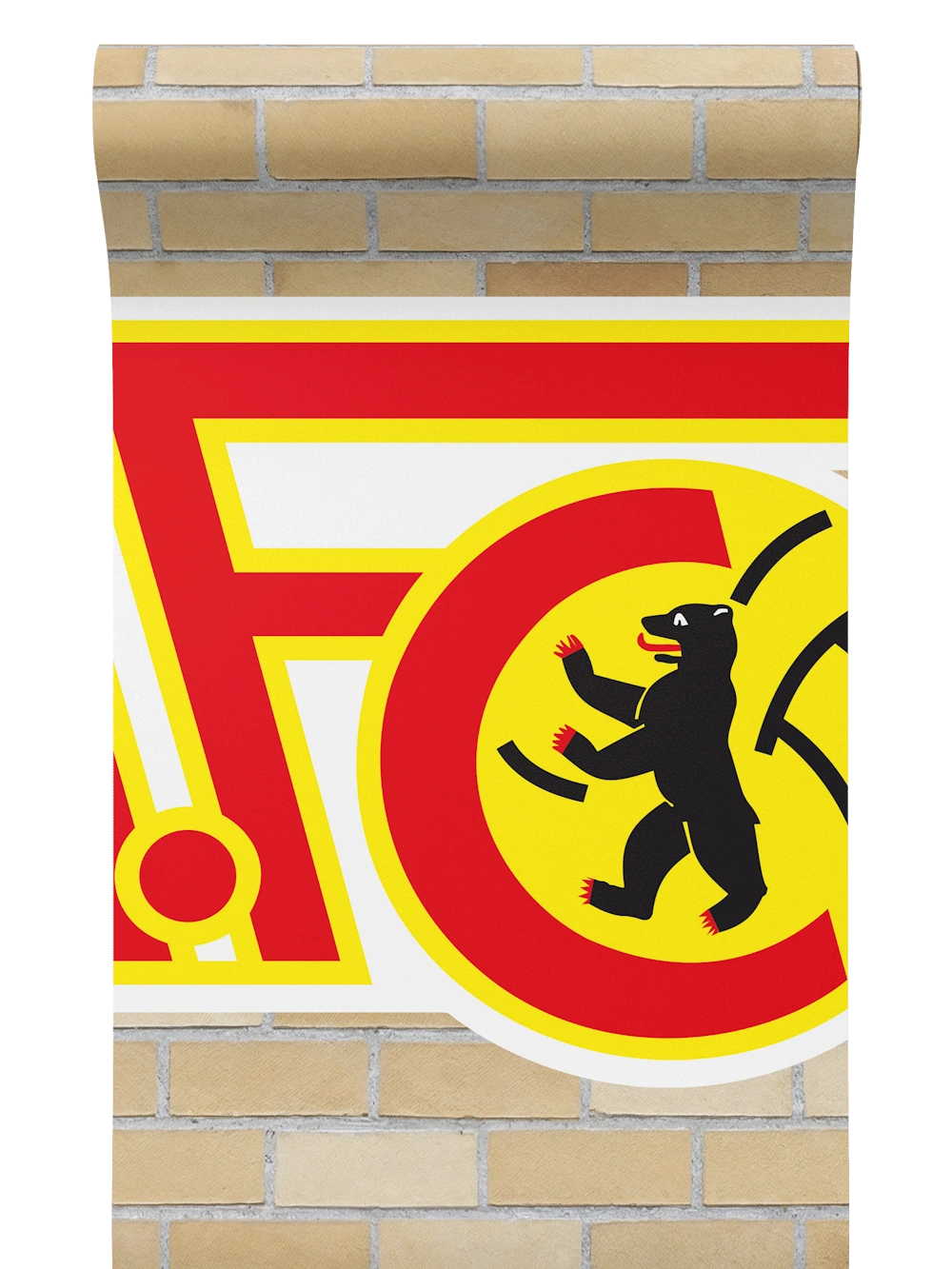 Wandtapete Stadionklinker - 3 x 2,5 m