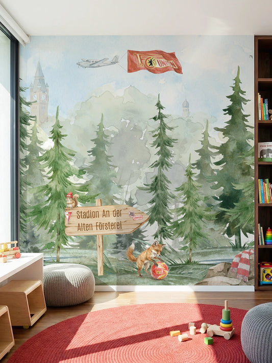 Wandtapete Waldmotiv - 3 x 2,5 m