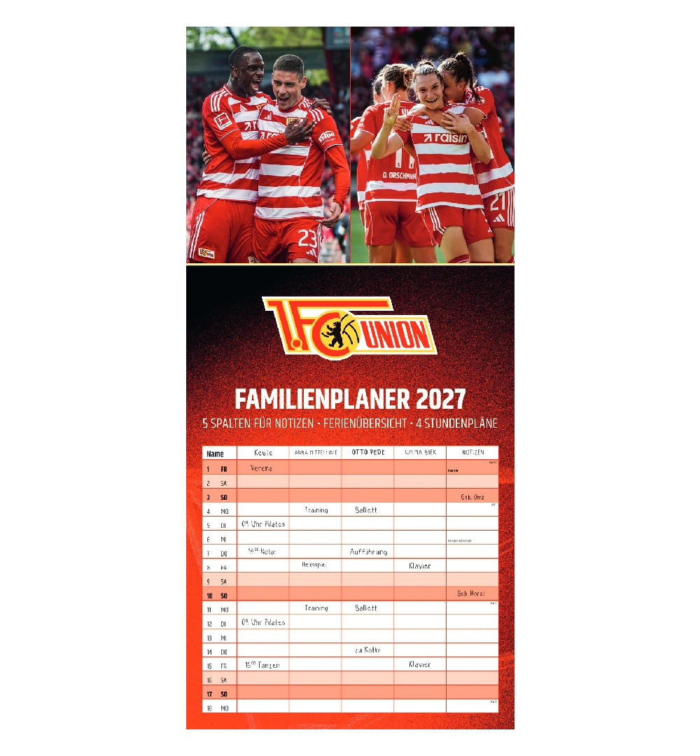Family Calendar 2027